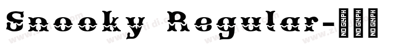 Snooky Regular字体转换